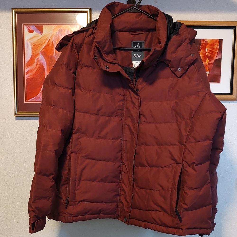 Pulse Women's Puffer Jacket - Deep Rust - image 2